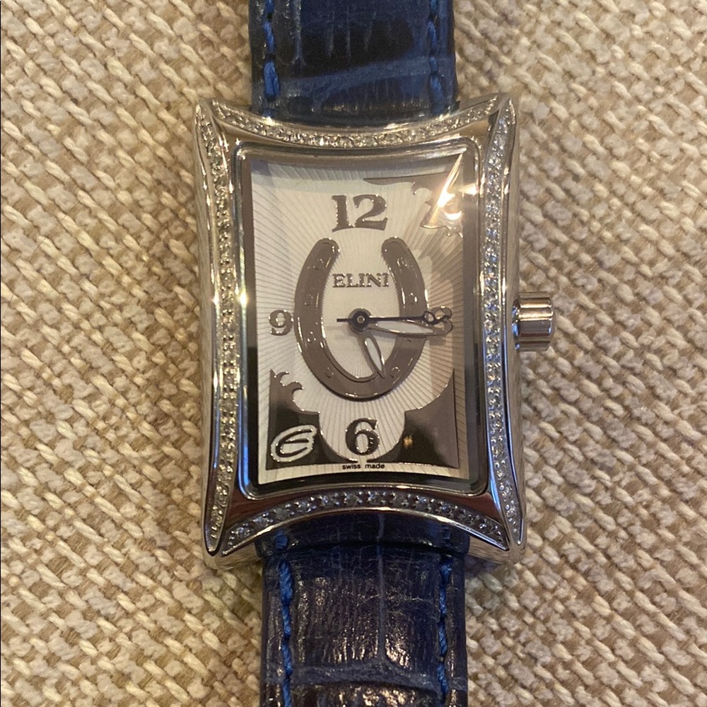 LINI Silver and Blue Women's Watch